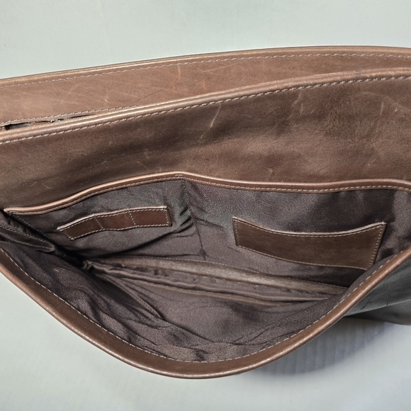 Coach Logan Rich Choco Brown Leather Large Briefcase Portfolio Laptop Bag 5238 - Picture 16 of 16